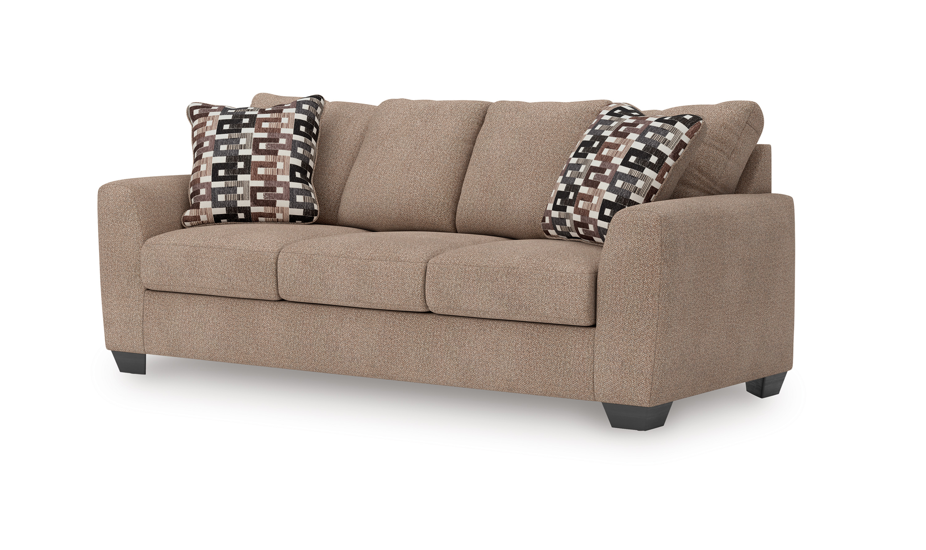 Modern Heritage Triston-Peaks Suede Fabric Queen Sleeper Sofa-Jennifer Furniture