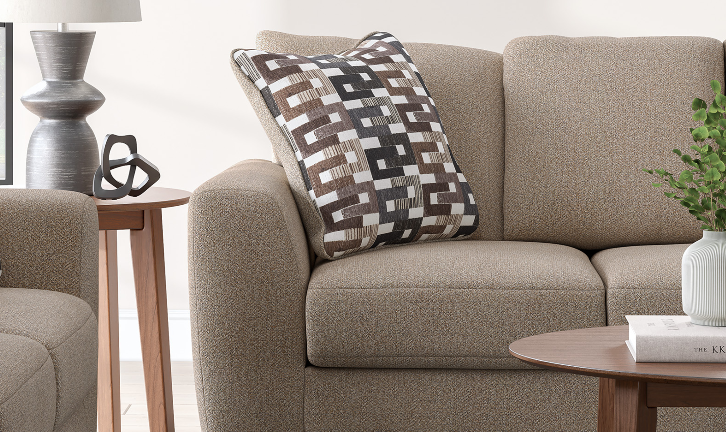 Modern Heritage Triston-Peaks Suede Fabric Queen Sleeper Sofa-Jennifer Furniture