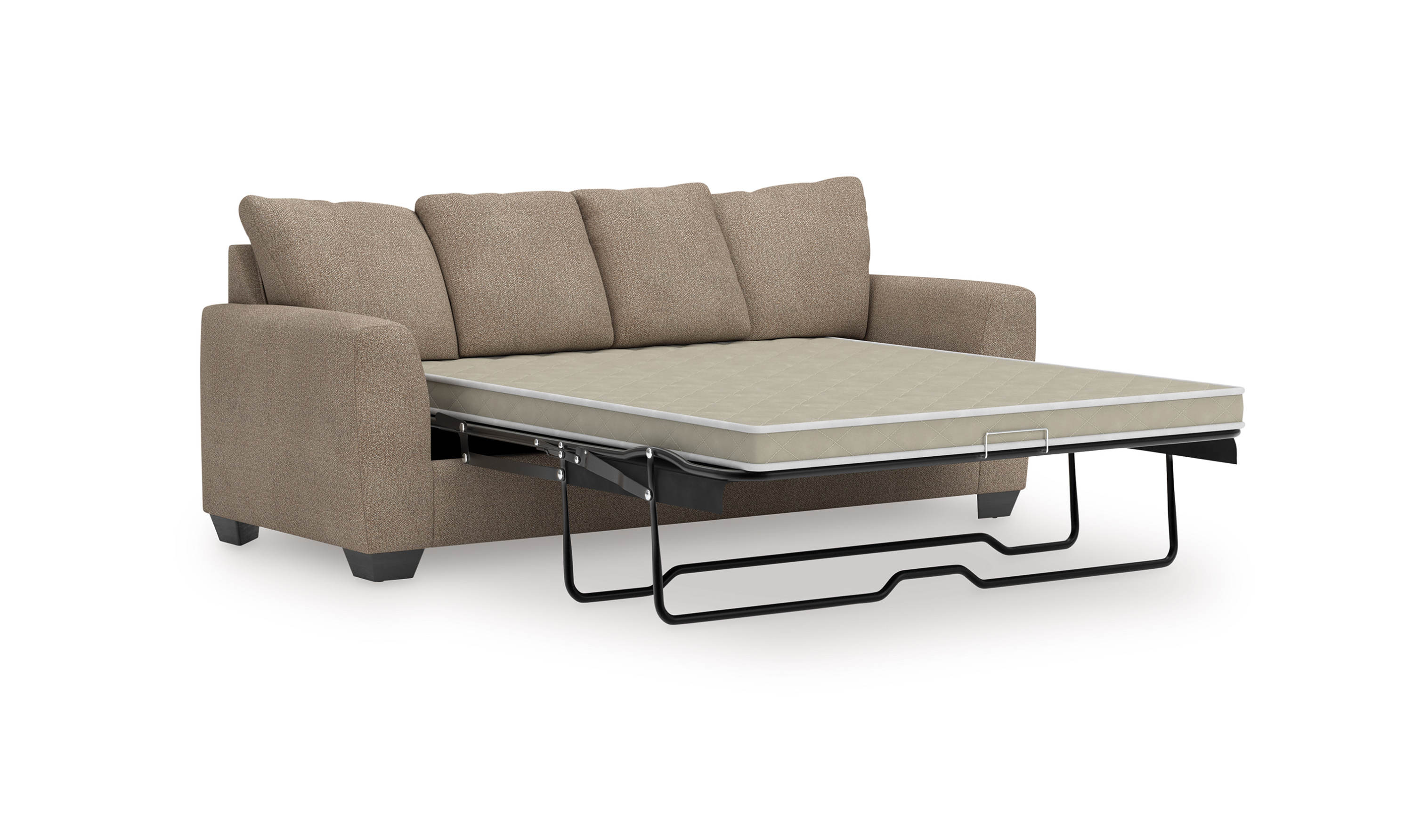 Modern Heritage Triston-Peaks Suede Fabric Queen Sleeper Sofa
