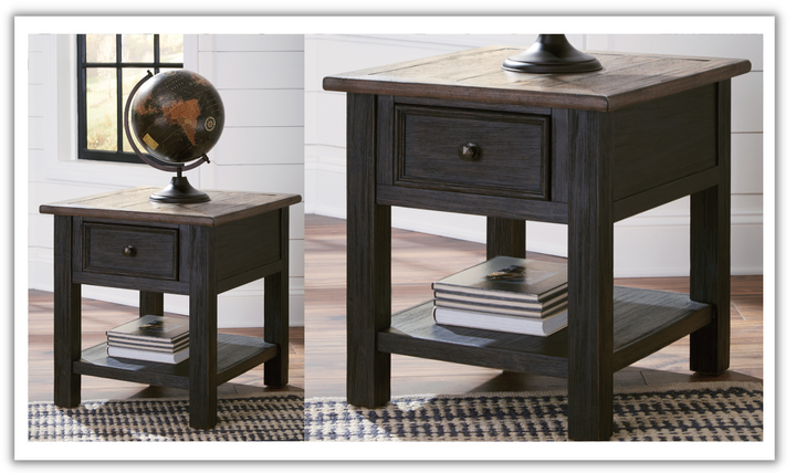 Modern Heritage Tyler Creek End Table with Drawer Storage