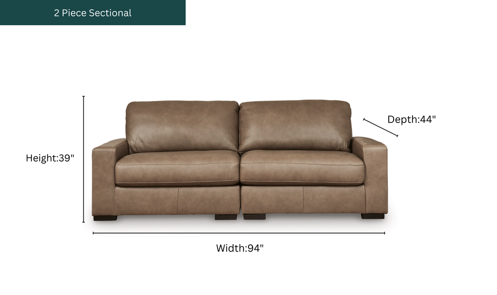 Modern Heritage Veronella 2-Piece Sectional Sofa-Jennifer Furniture