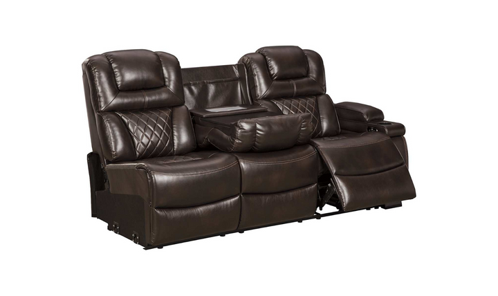 Modern Heritage Warnerton 3 Pcs Leather Power Reclining Sectional Sofa