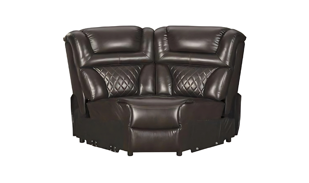Modern Heritage Warnerton 3 Pcs Leather Power Reclining Sectional Sofa