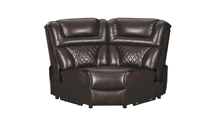 Modern Heritage Warnerton 3 Pcs Leather Power Reclining Sectional Sofa