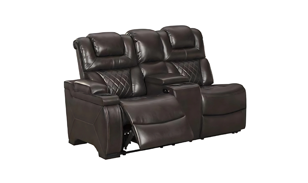 Modern Heritage Warnerton 3 Pcs Leather Power Reclining Sectional Sofa