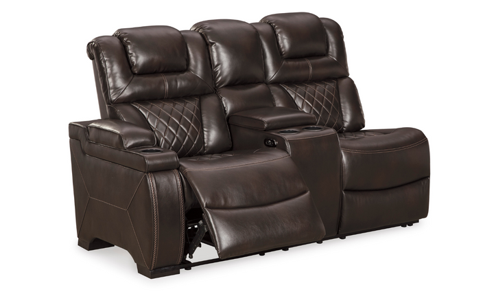Modern Heritage Warnerton Brown Leather Power Reclining Set