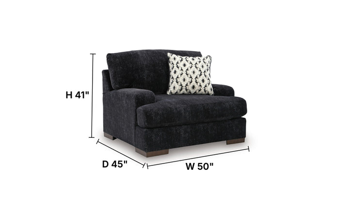 Modern Heritage Whitmore Manor Fabric Chair and a Half-Jennifer Furniture