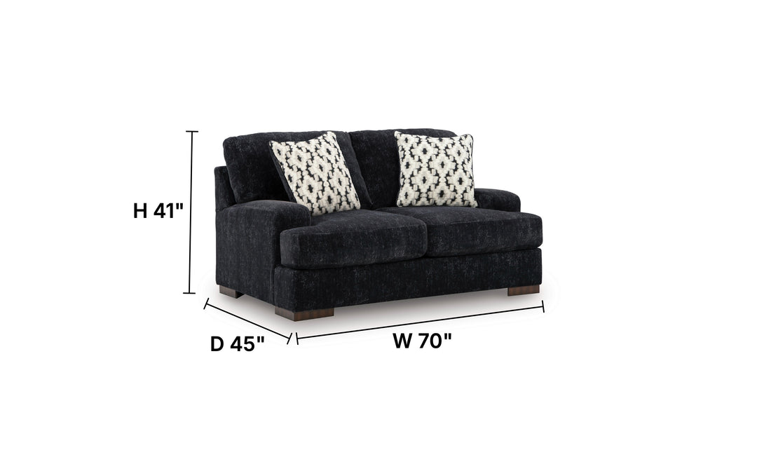 Modern Heritage Whitmore Manor Fabric Loveseat-Jennifer Furniture