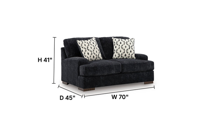 Modern Heritage Whitmore Manor Fabric Loveseat-Jennifer Furniture