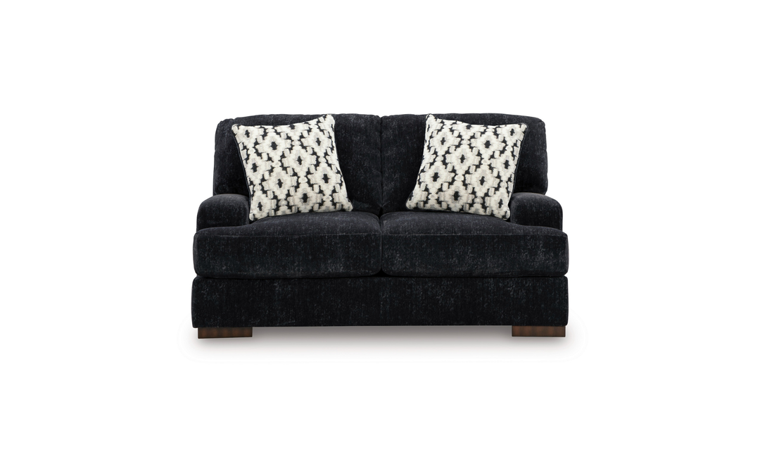 Modern Heritage Whitmore Manor Fabric Loveseat-Jennifer Furniture