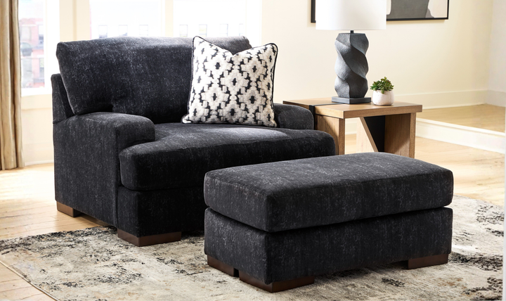 Modern Heritage Whitmore Manor Fabric Ottoman-Jennifer Furniture