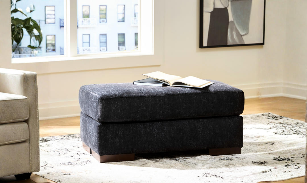 Modern Heritage Whitmore Manor Fabric Ottoman-Jennifer Furniture
