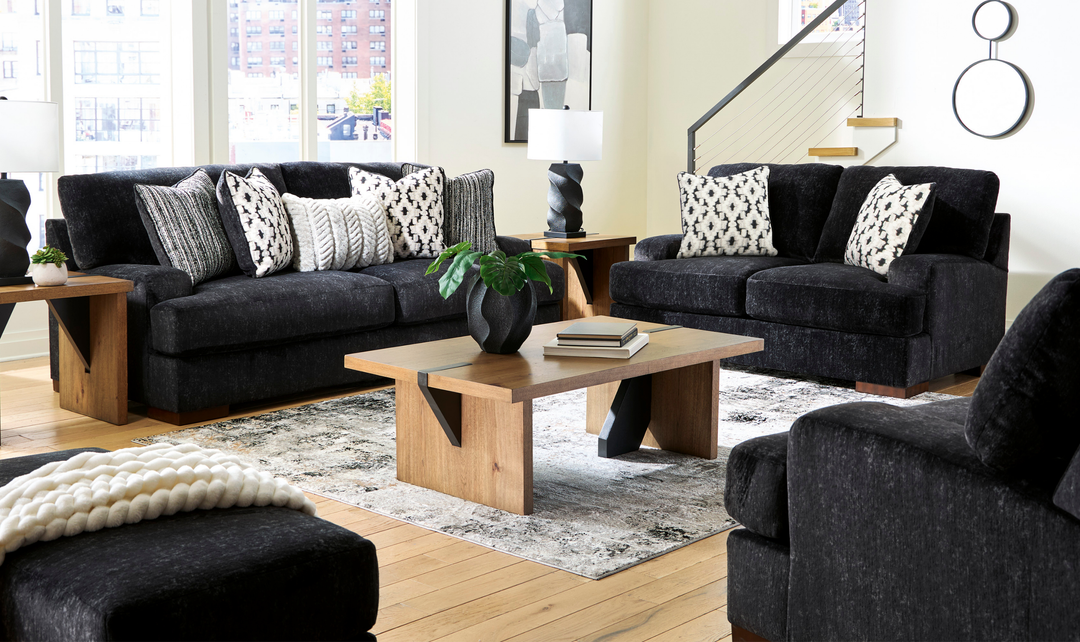 Modern Heritage Whitmore Manor Fabric Stationary Living Room Set-JenniferFurniture