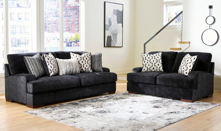 Modern Heritage Whitmore Manor Fabric Stationary Living Room Set-JenniferFurniture
