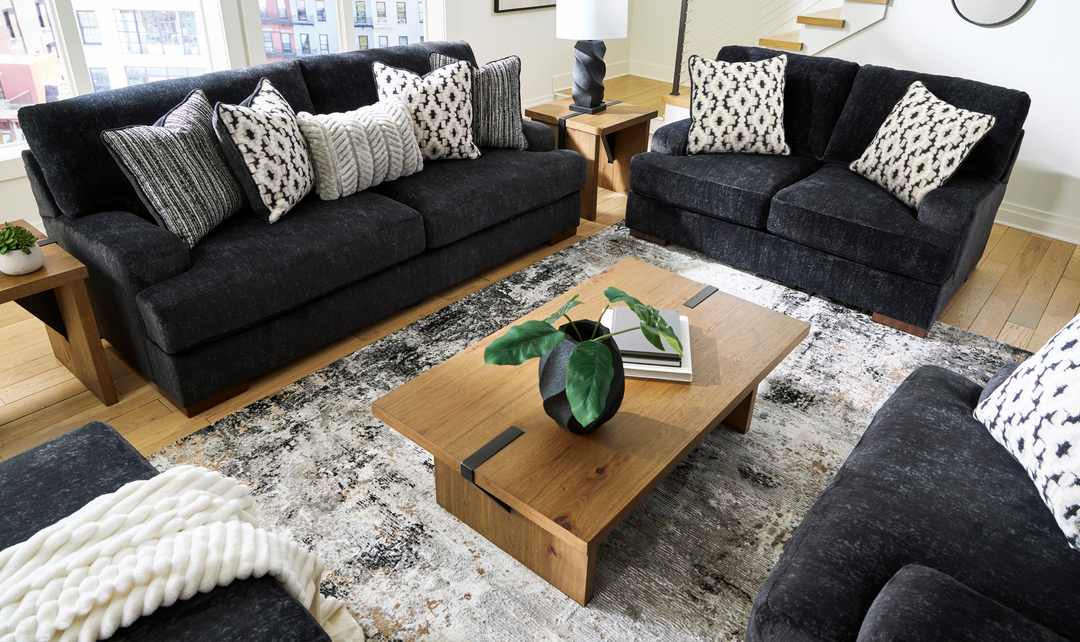 Modern Heritage Whitmore Manor Fabric Stationary Living Room Set-JenniferFurniture