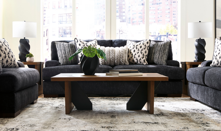 Modern Heritage Whitmore Manor Fabric Stationary Living Room Set-JenniferFurniture