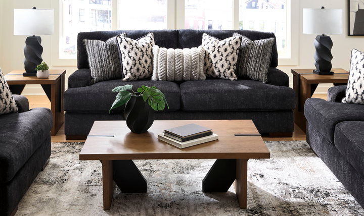 Modern Heritage Whitmore Manor Fabric Stationary Living Room Set-JenniferFurniture