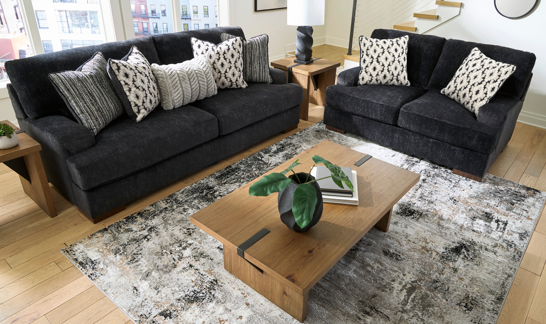 Modern Heritage Whitmore Manor Fabric Stationary Living Room Set-JenniferFurniture