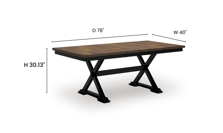 Modern Heritage Wildenauer Wooden Extendable Dining Table - Jennifer Furniture
