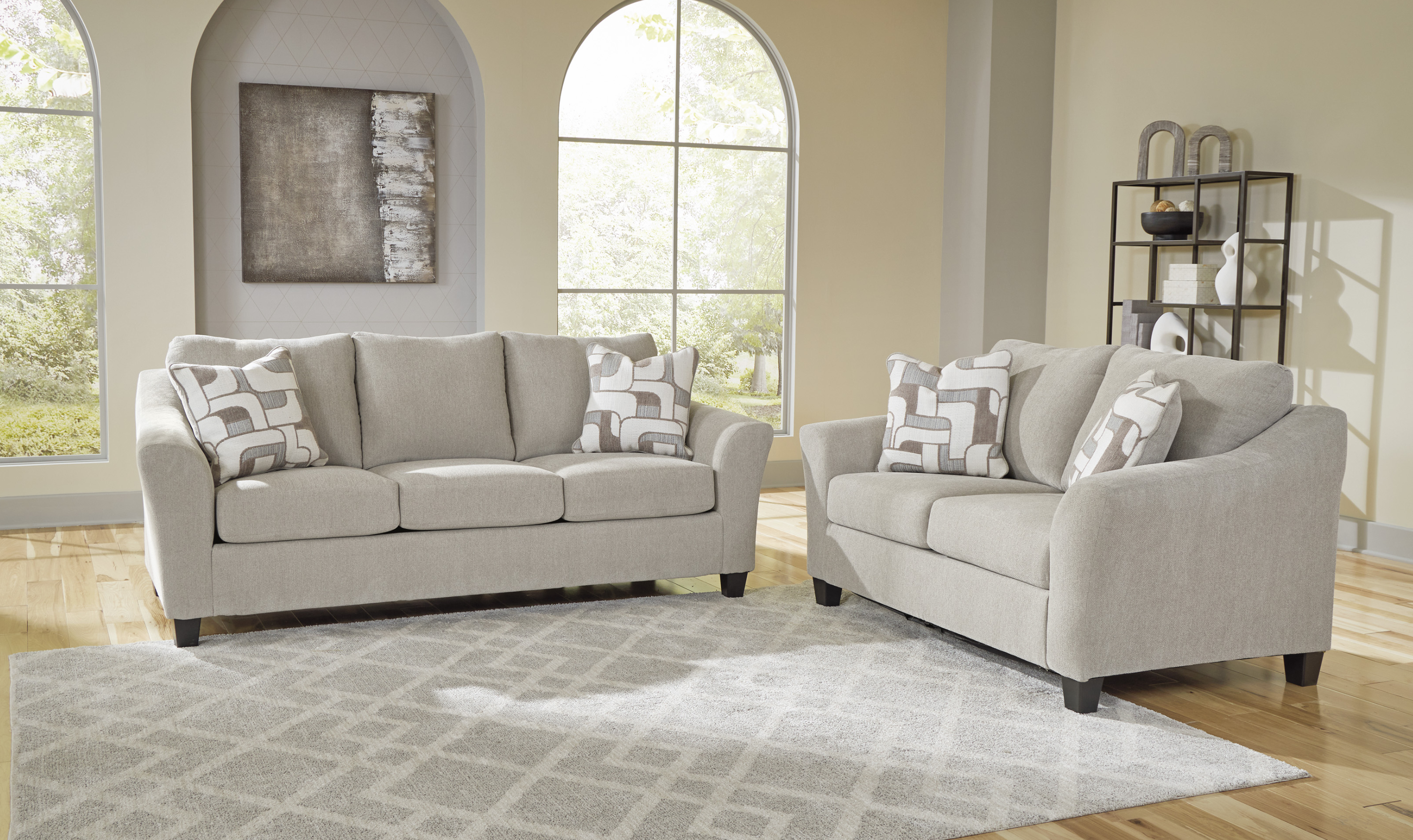 Modern Heritage Willarae Fabric Living Room Set-Jennifer Furniture