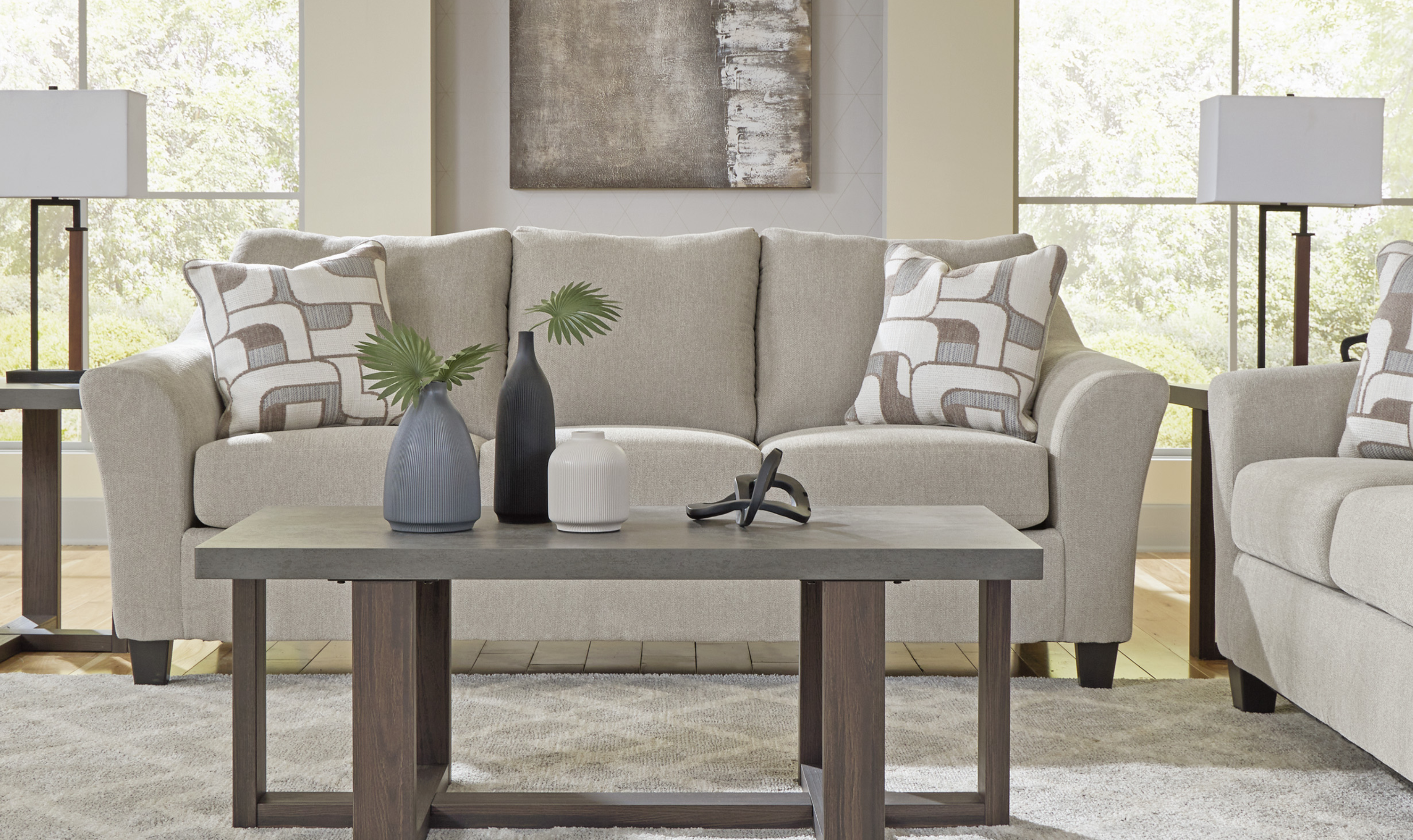 Modern Heritage Willarae Fabric Queen 3-Seater Sleeper Sofa-jennifer Furniture