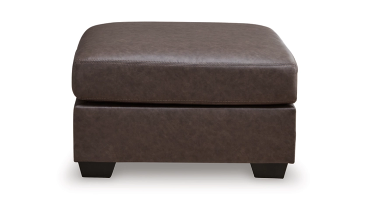 Modern Heritage WillowBend Oversized Accent Ottoman in Faux Leather