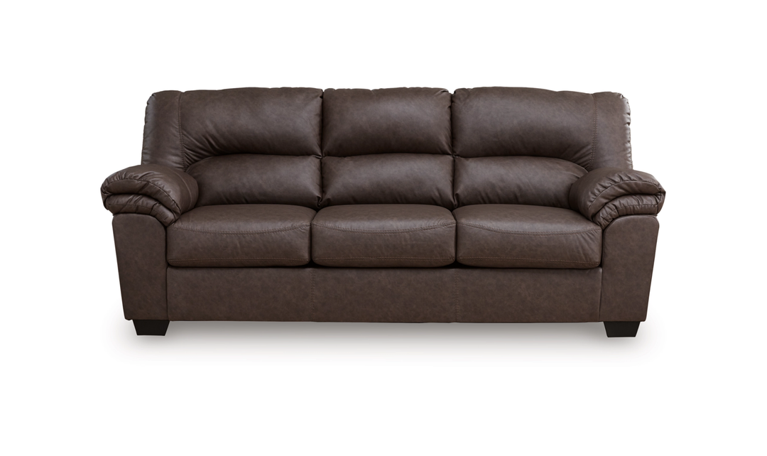 Modern Heritage WillowBend Leather Sofa with Platform foundation system