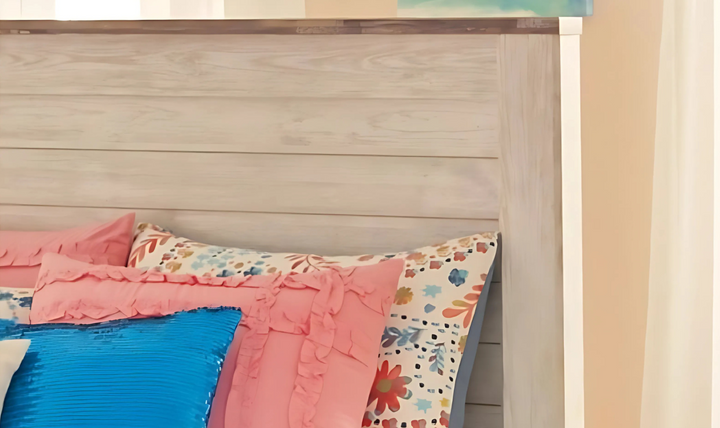 Modern Heritage Willowton Traditional Wooden Bed in Whitewashed Finish-jennifer furniture