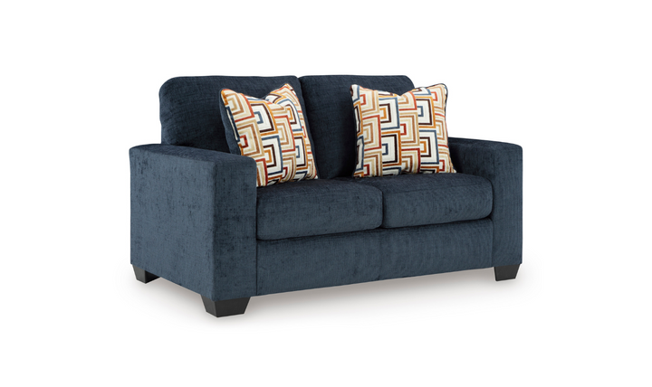 Modern Heritage Aviemore Fabric Loveseat With Pillow Cushions