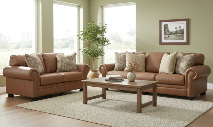 Modern Haritage Carianna Living Room Set (Sofa, Loveseat & Ottoman)