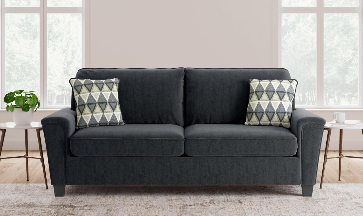 Modern Heritage Abinger 2 Piece Fabric Living Room Set (Sofa + Loveseat)