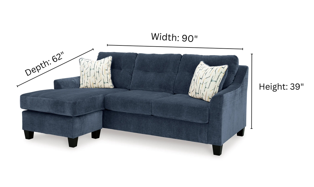 Modern Heritage Amity Bay Queen Sofa Chaise Sleeper with Memory Foam Mattress-Jennifer 