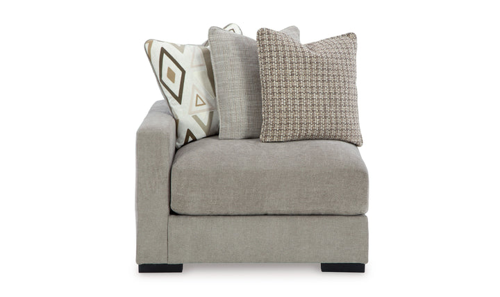 Modern Heritage Aslan Court Pebble Gray Fabric 2-Pieces Loveseat-Jennifer Furniture