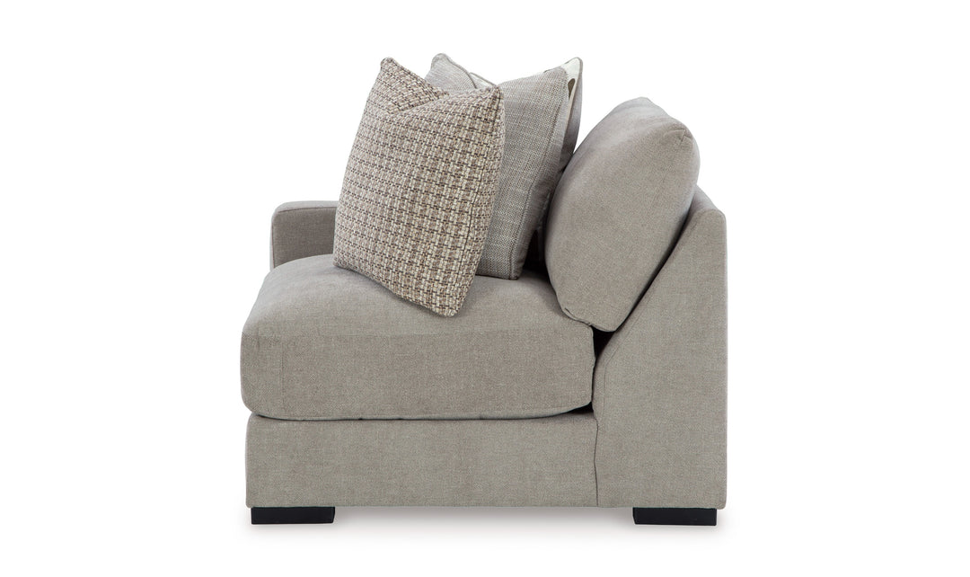 Modern Heritage Aslan Court Pebble Gray Fabric 2-Pieces Loveseat-Jennifer Furniture