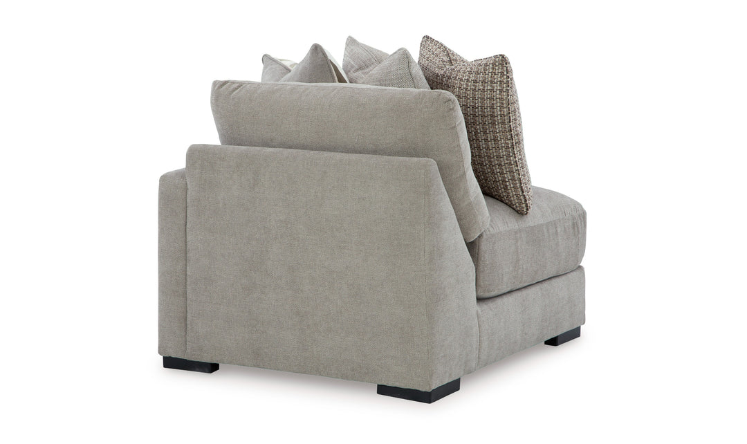 Modern Heritage Aslan Court Pebble Gray Fabric 2-Pieces Loveseat-Jennifer Furniture