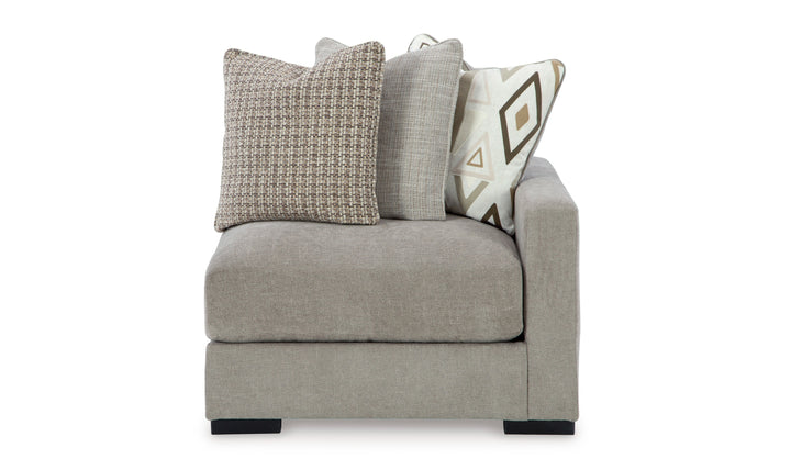 Modern Heritage Aslan Court Pebble Gray Fabric 2-Pieces Loveseat-Jennifer Furniture