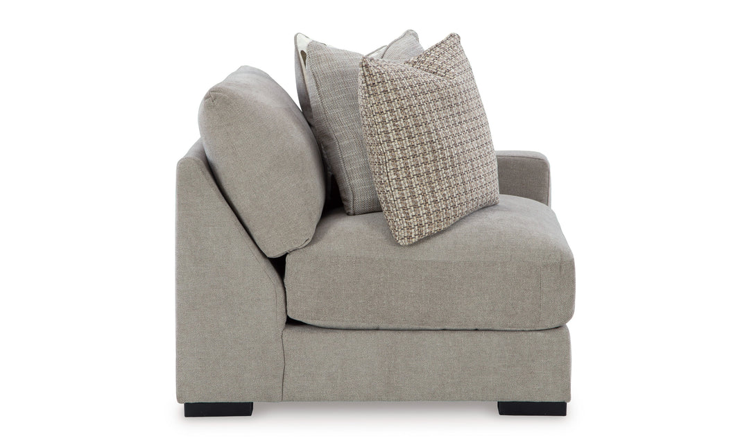 Modern Heritage Aslan Court Pebble Gray Fabric 2-Pieces Loveseat-Jennifer Furniture