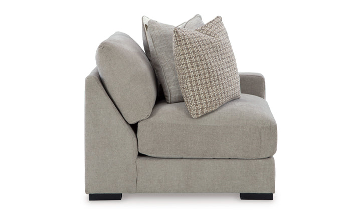 Modern Heritage Aslan Court Pebble Gray Fabric 2-Pieces Loveseat-Jennifer Furniture