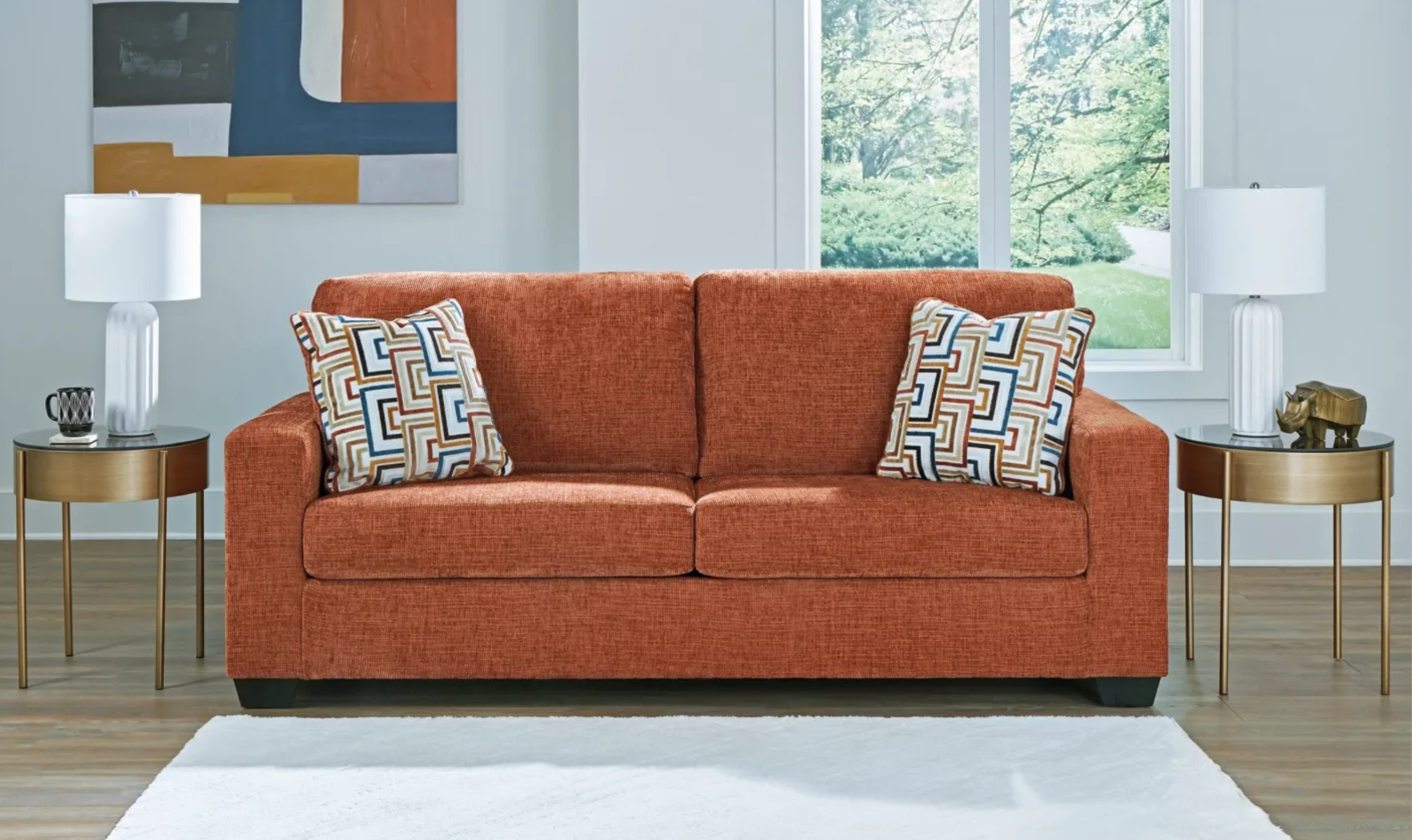 Modern Heritage Aviemore Fabric Living Room Set in Three Colors