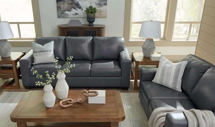 Modern Heritage Bolsena Caramel Leather Living Room Set (2 Pieces / 3 Pieces)