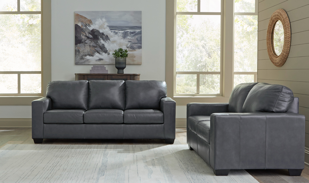 Modern Heritage Bolsena Caramel Leather Living Room Set (2 Pieces / 3 Pieces)