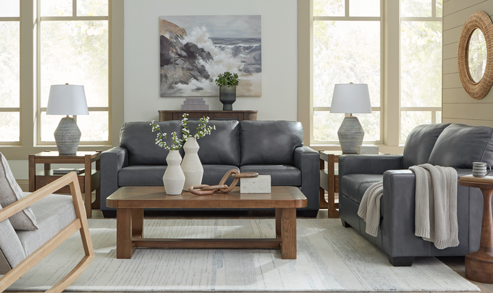 Modern Heritage Bolsena Caramel Leather Living Room Set (2 Pieces / 3 Pieces)