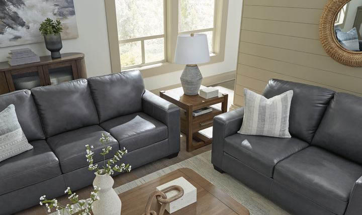 Modern Heritage Bolsena Caramel Leather Living Room Set (2 Pieces / 3 Pieces)