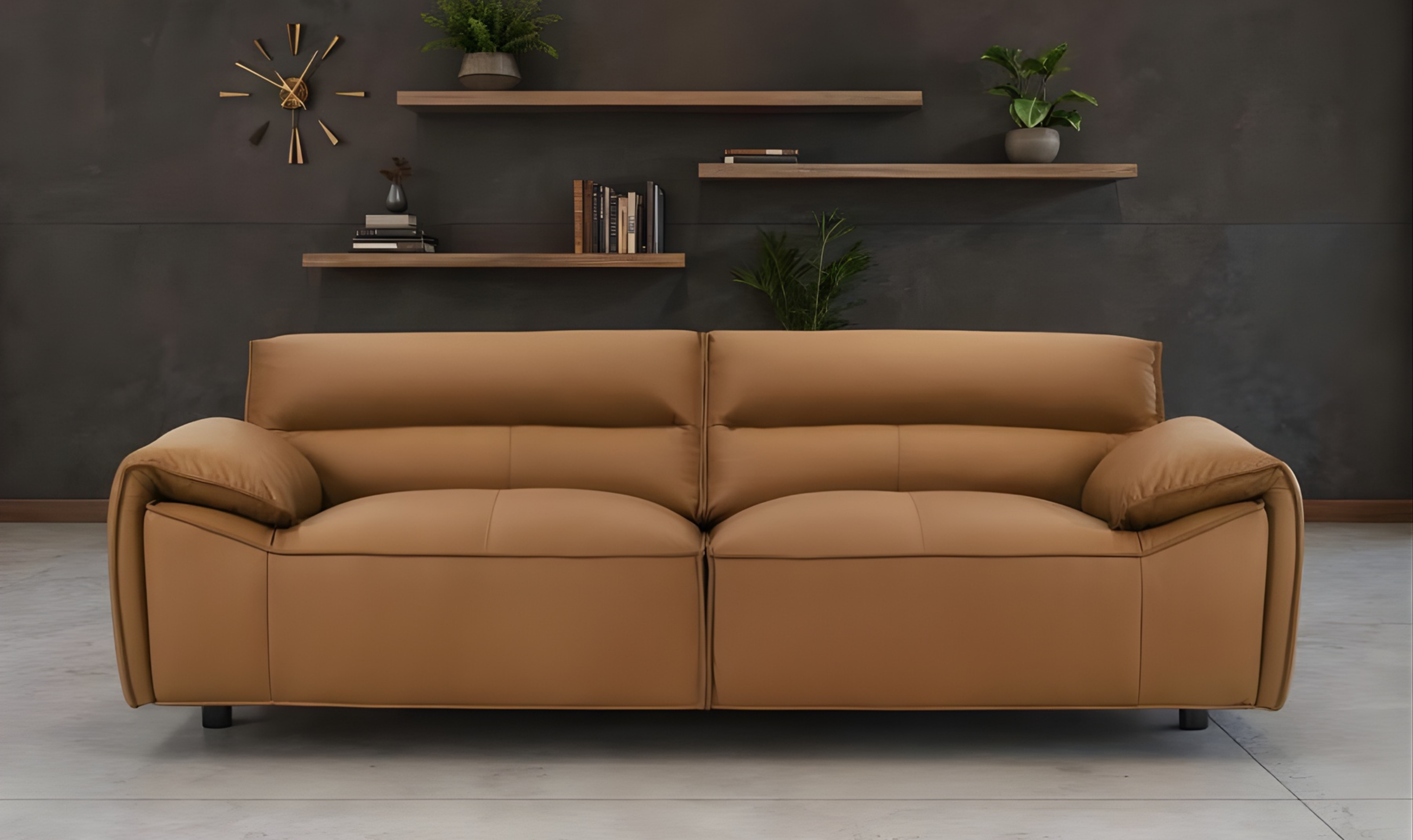 Modern Heritage Buxton Leather Living Room Set | Jennifer Furniture