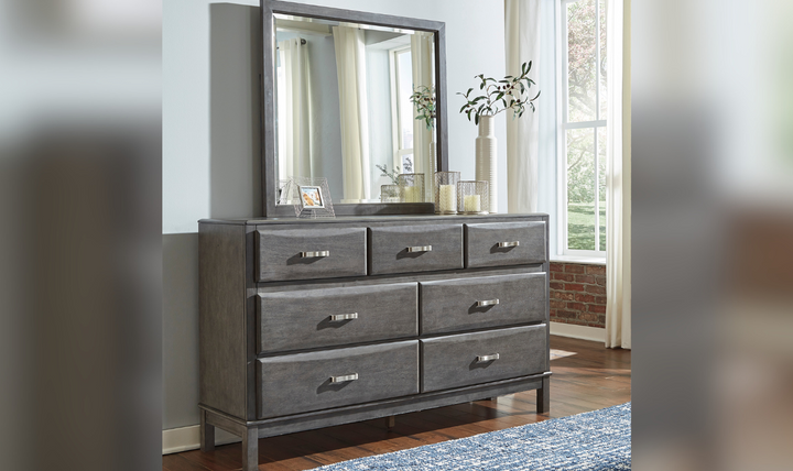 Modern Heritage Caitbrook 7-Drawer Dresser in Gray