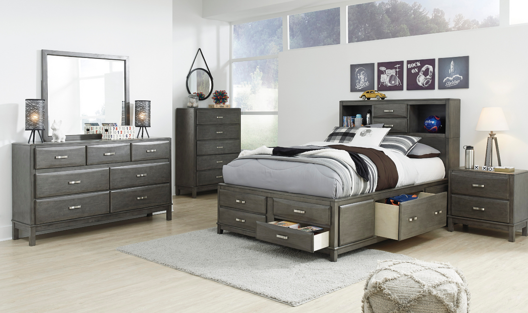 Modern Heritage Caitbrook 7-Drawer Dresser in Gray