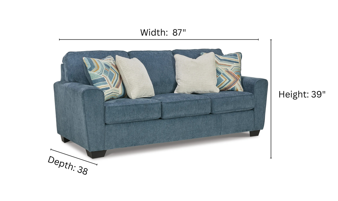 Modern Heritage Cashton Queen Fabric Sofa Sleeper with Memory Foam Mattress