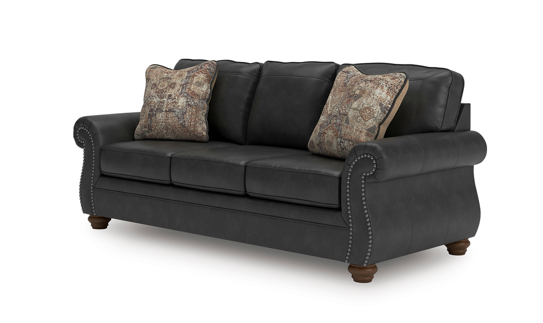 Modern Heritage Chasemore Faux Leather Sofa with Reversible Seat Cushions