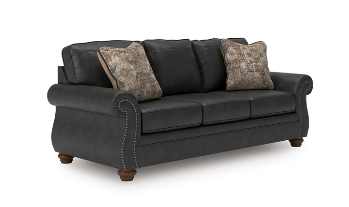 Modern Heritage Chasemore Faux Leather Sofa with Reversible Seat Cushions