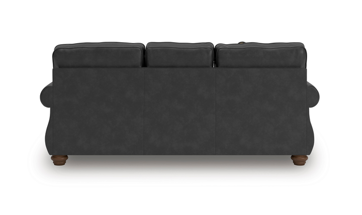 Modern Heritage Chasemore Faux Leather Sofa with Reversible Seat Cushions